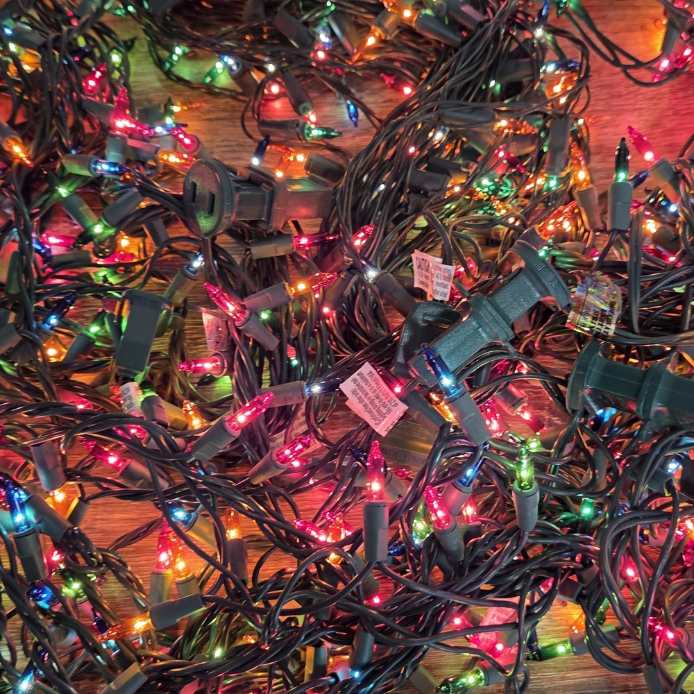 5 Sets Multi Color Compact Mini Christmas Lights Green Wire.